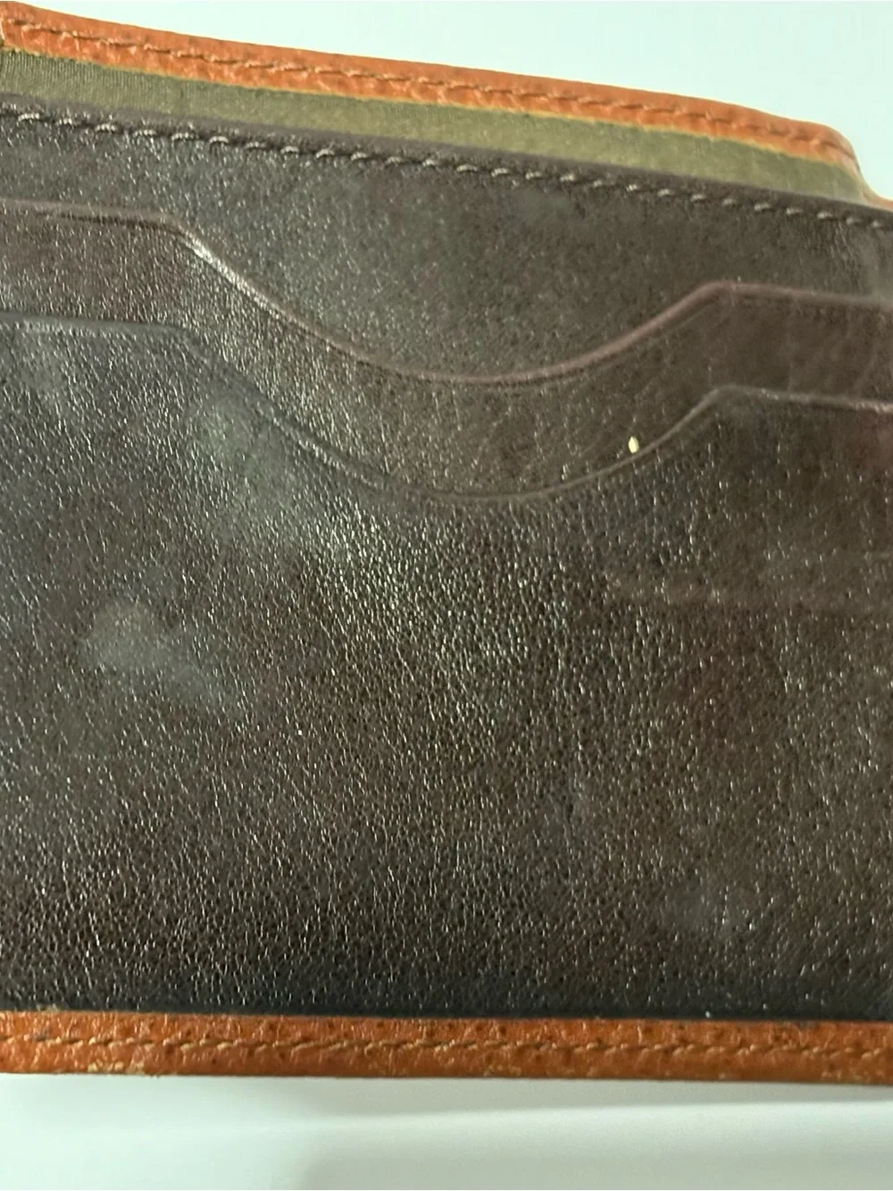 Tommy Bahama Brown Textured Genuine Leather Bifold Wallet with ID Window